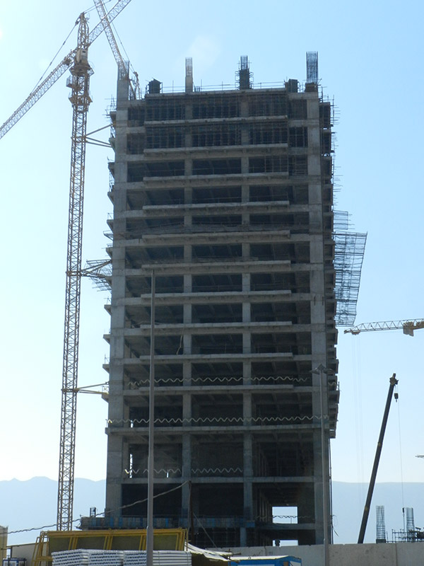 Residential Tower in construction ( برج مسکونی در حال ساخت )  largest shopping mall in the world & iran complex