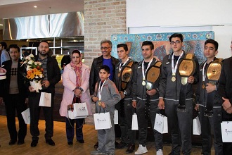 Isfahan citycenter appreciation from Iran naional Kick-boxing team